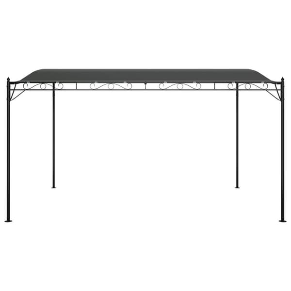 vidaXL baldakin 4x3 m 180 g/m² stof og stål antracitgrå