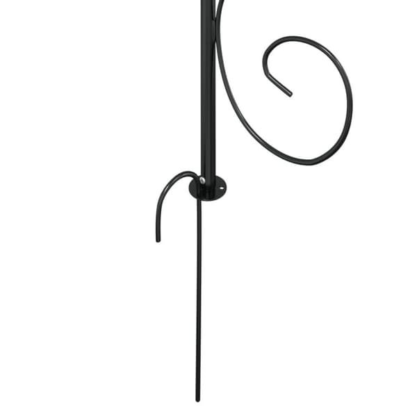 vidaXL havebue Ø180x255 cm stål sort