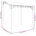 Pikkukuva 7 / 8: vidaXL Katos kerma 2x2,3 m 180 g/m² kangas ja teräs