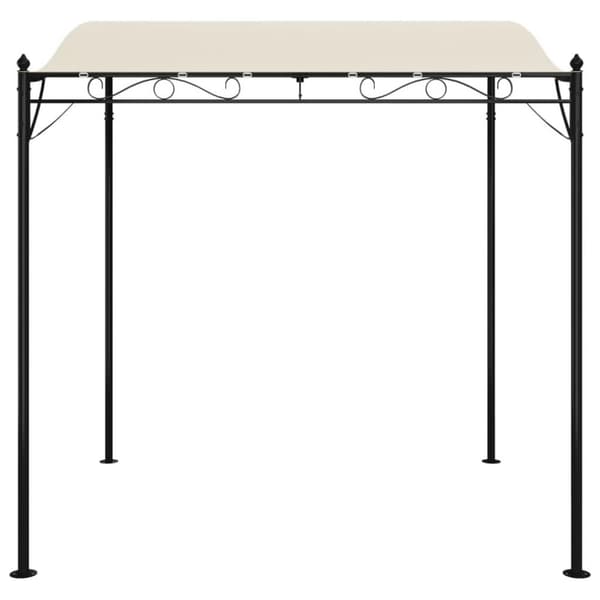 vidaXL Baldakin kremhvit 2x2,3 m 180 g/m² stoff og stål