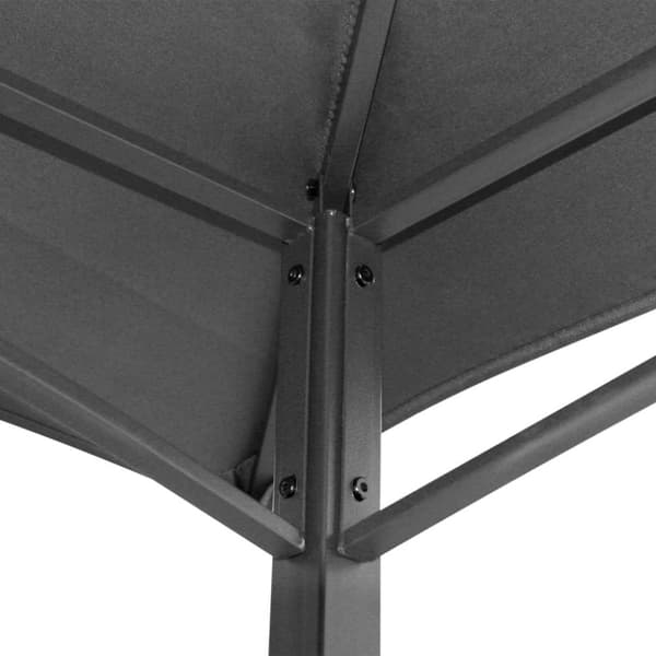 vidaXL Grilltelt med sidehyller antrasitt 240x150x243 cm stål