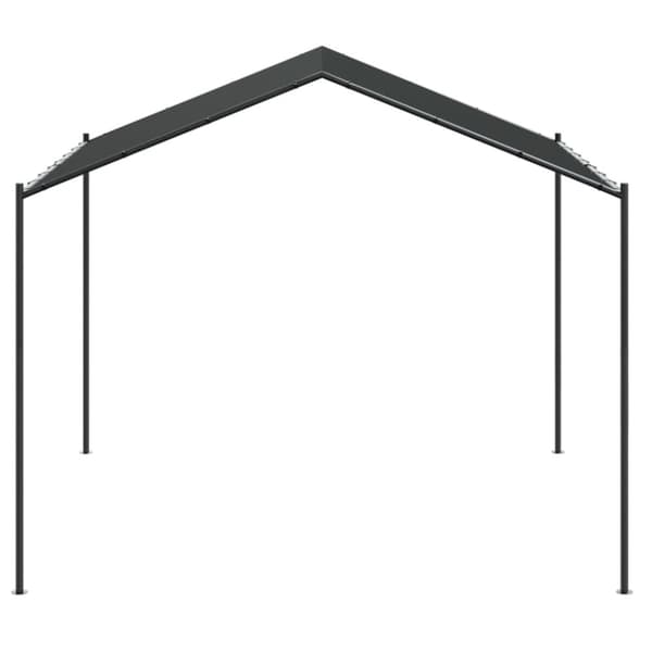 vidaXL pavillon 3x3 m stål og stof antracitgrå