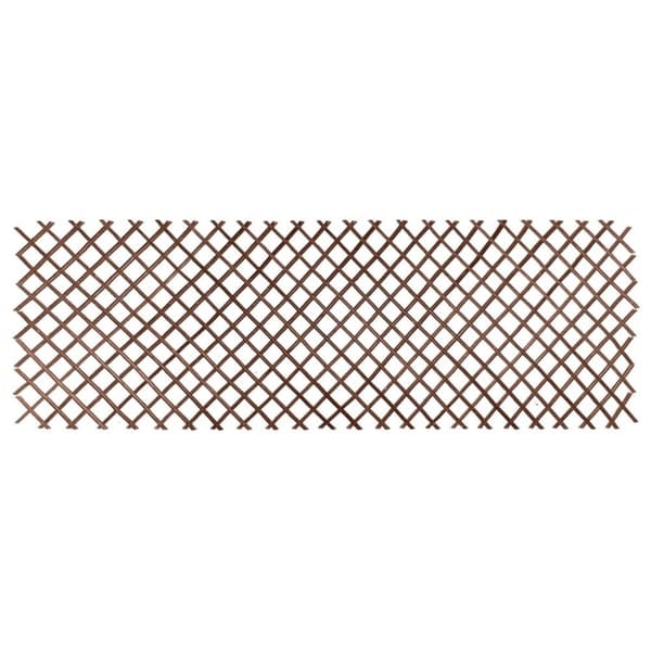 Nature espalier 60x180 cm naturligt piletræ brun
