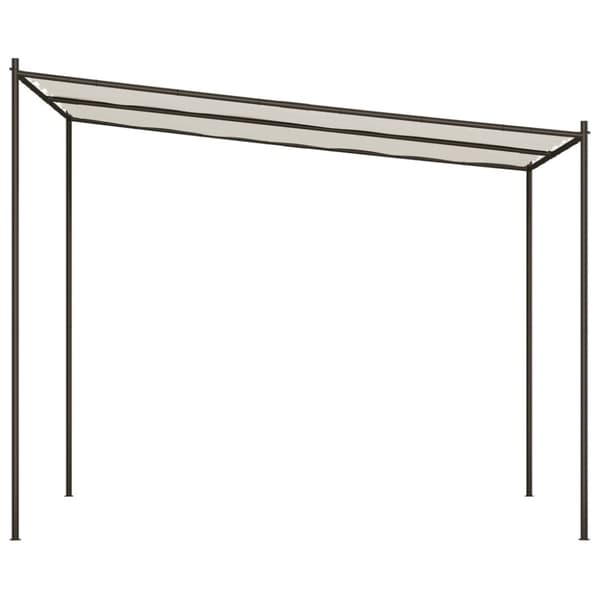 vidaXL Katos valkoinen 3x3 m 180 g/m² kangas ja teräs