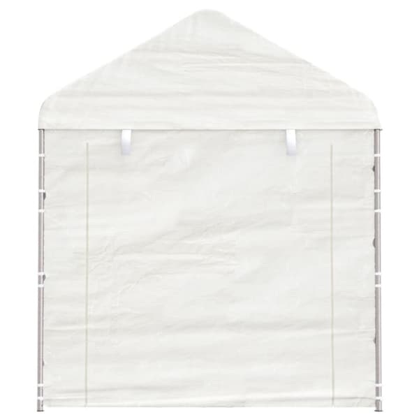 vidaXL Paviljong med tak vit 2,28x2,23x2,69 m polyeten
