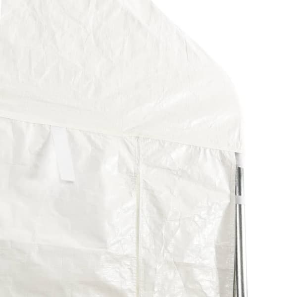 vidaXL Paviljong med tak vit 2,28x2,23x2,69 m polyeten