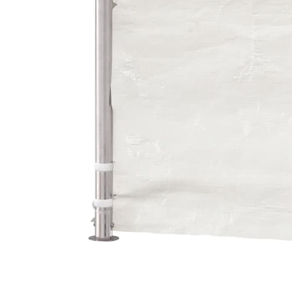 vidaXL Paviljong med tak vit 6,69x5,88x3,75 m polyeten