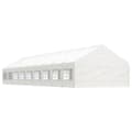 Miniatyrbilde 1 av 9: vidaXL Paviljong med tak hvit 20,07x5,88x3,75 m polyetylen