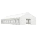 Miniatyrbillede 2 af 9: vidaXL pavillon med tag 20,07x5,88x3,75 m polyethylen hvid