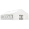 Miniatyrbillede 2 af 9: vidaXL pavillon med tag 13,38x5,88x3,75 m polyethylen hvid