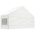 Miniatyrbillede 3 af 9: vidaXL pavillon med tag 17,84x5,88x3,75 m polyethylen hvid