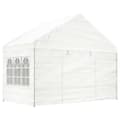 Miniatyrbillede 3 af 8: vidaXL pavillon med tag 20,07x4,08x3,22 m polyethylen hvid