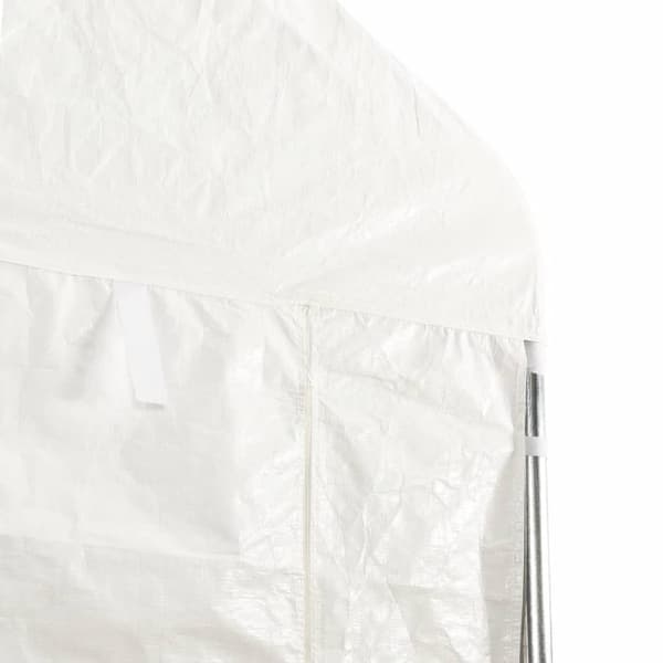 vidaXL Paviljong med tak vit 8,92x2,28x2,69 m polyeten