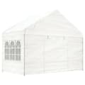Miniatyrbillede 3 af 8: vidaXL pavillon med tag 11,15x4,08x3,22 m polyethylen hvid