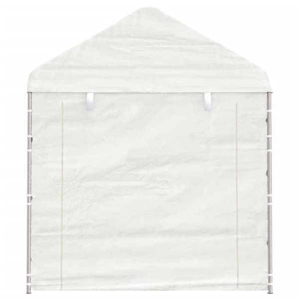 vidaXL Paviljong med tak vit 6,69x2,28x2,69 m polyeten