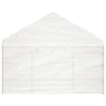 Miniatyrbilde 4 av 8: vidaXL Paviljong med tak hvit 13,38x4,08x3,22 m polyetylen