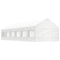 Miniatyrbilde 1 av 8: vidaXL Paviljong med tak hvit 13,38x4,08x3,22 m polyetylen