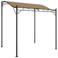 Miniatyrbilde 2 av 8: vidaXL Baldakin gråbrun 2x2,3 m 180 g/m² stoff og stål