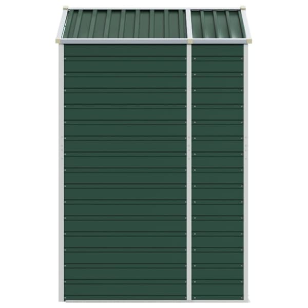 vidaXL haveskur 191x130x198 cm galvaniseret stål grøn