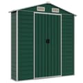 Miniatyrbillede 7 af 11: vidaXL haveskur 191x215x198 cm galvaniseret stål grøn