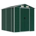 Miniatyrbillede 1 af 11: vidaXL haveskur 191x215x198 cm galvaniseret stål grøn