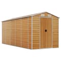 Miniatyrbilde 2 av 11: vidaXL Hageskur lysebrun 191x470x198 cm galvanisert stål