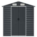 Miniatyrbilde 4 av 11: vidaXL Hageskur antrasitt 191x470x198 cm galvanisert stål