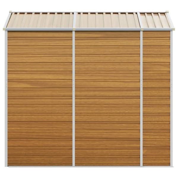 vidaXL Trädgårdsskjul ljusgrå 191x215x198 cm galvaniserat stål