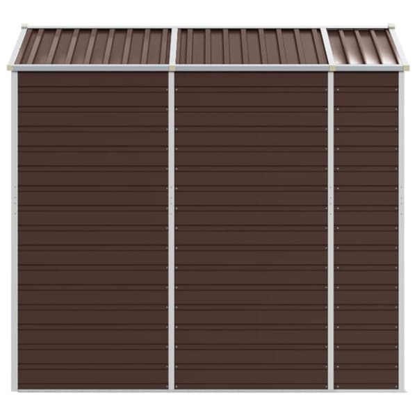 vidaXL Hageskur brun 191x215x198 cm galvanisert stål