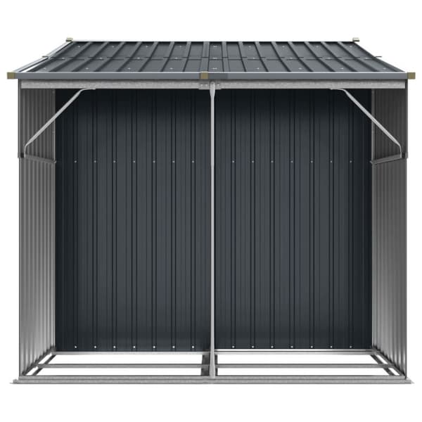vidaXL Trädgårdsskjul antracit 277x192,5x179 cm galvaniserat stål