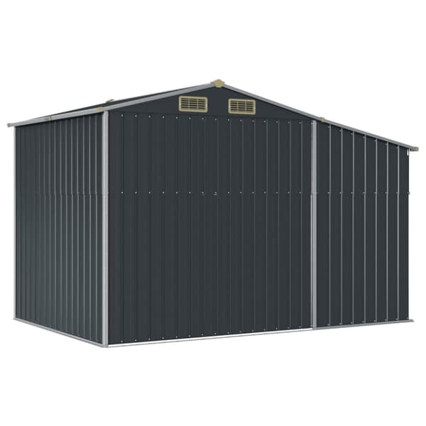 vidaXL Trädgårdsskjul antracit 277x192,5x179 cm galvaniserat stål