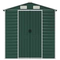 Miniatyrbilde 4 av 11: vidaXL Hageskur grønn 191x895x198 cm galvanisert stål