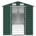 Miniatyrbilde 5 av 11: vidaXL Hageskur grønn 191x895x198 cm galvanisert stål
