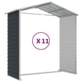 Miniatyrbilde 9 av 11: vidaXL Hageskur antrasitt 191x980x198 cm galvanisert stål