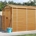 Miniatyrbillede 1 af 11: vidaXL haveskur 191x895x198 cm galvaniseret stål lysebrun