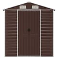 Miniatyrbillede 4 af 11: vidaXL haveskur 191x980x198 cm galvaniseret stål brun