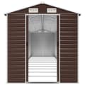 Miniatyrbillede 5 af 11: vidaXL haveskur 191x980x198 cm galvaniseret stål brun