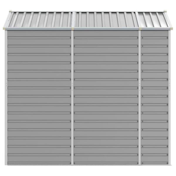 vidaXL haveskur 191x215x198 cm galvaniseret stål lysegrå