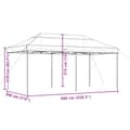 Miniatyrbillede 9 af 9: vidaXL foldbart pop up-festtelt 580x292x315 cm grøn