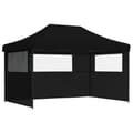 Miniatyrbillede 2 af 9: vidaXL foldbart pop-up festtelt med 3 sidevægge sort