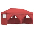 Miniatyrbillede 7 af 10: vidaXL foldbart pop up-festtelt med 4 sidevægge bordeaux