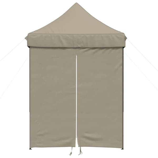 vidaXL Taitettava pop-up juhlateltta 4 sivuseinällä taupe