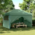 Miniatyrbillede 1 af 10: vidaXL foldbart pop-up festtelt med 4 sidevægge grøn