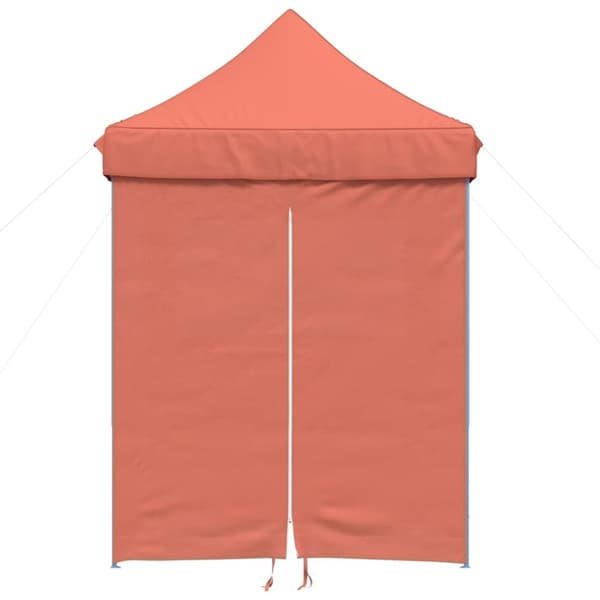 vidaXL foldbart pop-up festtelt med 4 sidevægge terracotta
