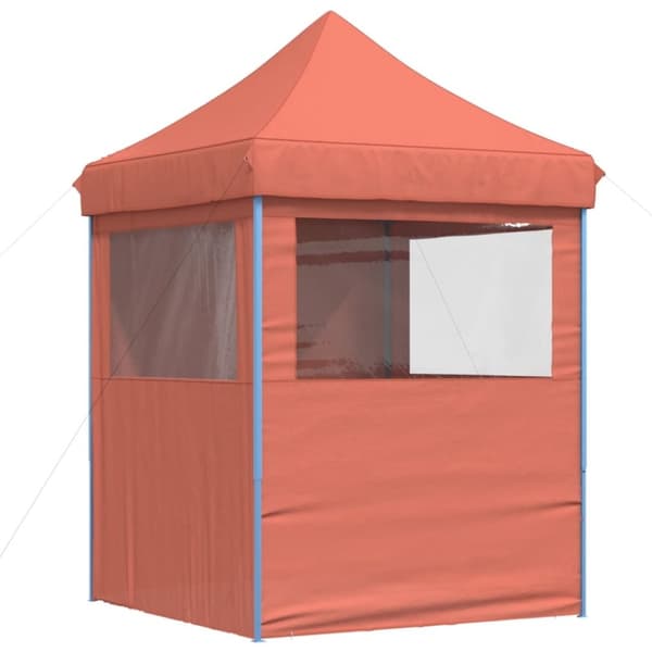 vidaXL foldbart pop-up festtelt med 4 sidevægge terracotta