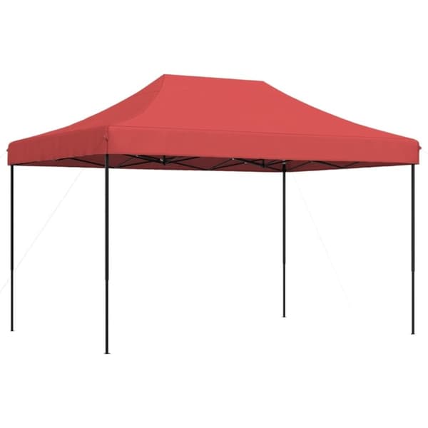 vidaXL Sammenleggbart partytelt pop-up burgunder 410x279x315 cm