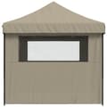 Miniatyrbillede 3 af 10: vidaXL foldbart pop up-festtelt med 4 sidevægge gråbrun