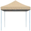 Miniatyrbillede 4 af 9: vidaXL pop op-festtelt 410x279x315 cm foldbart beige