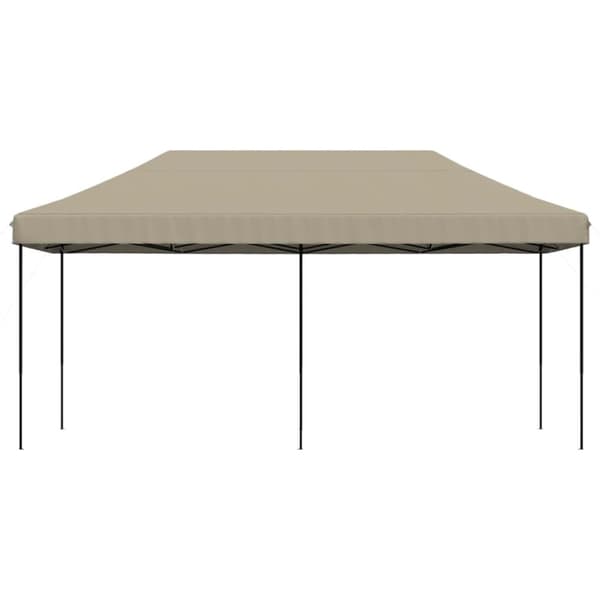 vidaXL Taitettava pop-up juhlateltta taupe 580x292x315 cm