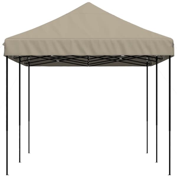 vidaXL Taitettava pop-up juhlateltta taupe 580x292x315 cm